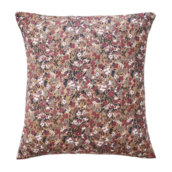 Taie d’oreiller 60x60 cm Gaze de Coton Nora camel