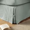 Cache sommier 140x190 cm Gaze de Coton Eucalyptus