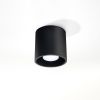 Plafonnier Aluminium Noir GU10 1 Orbis