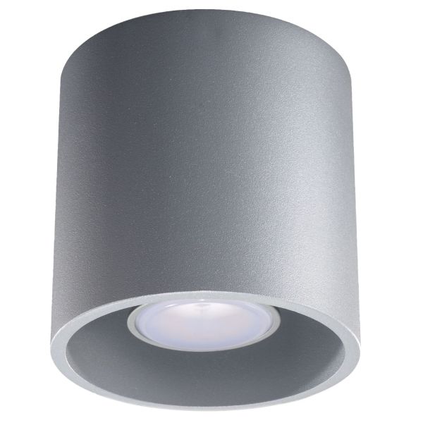 Plafonnier Aluminium Gris GU10 1 Orbis