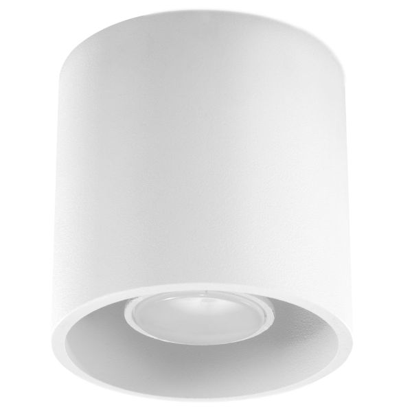 Plafonnier Aluminium Blanc GU10 1 Orbis