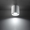 Plafonnier Aluminium Blanc GU10 1 Orbis