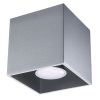 Plafonnier Aluminium Gris GU10 1 Quad