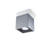 Plafonnier Aluminium Gris GU10 1 Quad