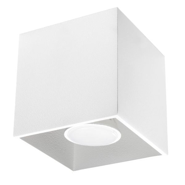 Plafonnier Aluminium Blanc GU10 1 Quad