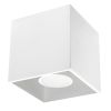 Plafonnier Aluminium Blanc GU10 1 Quad