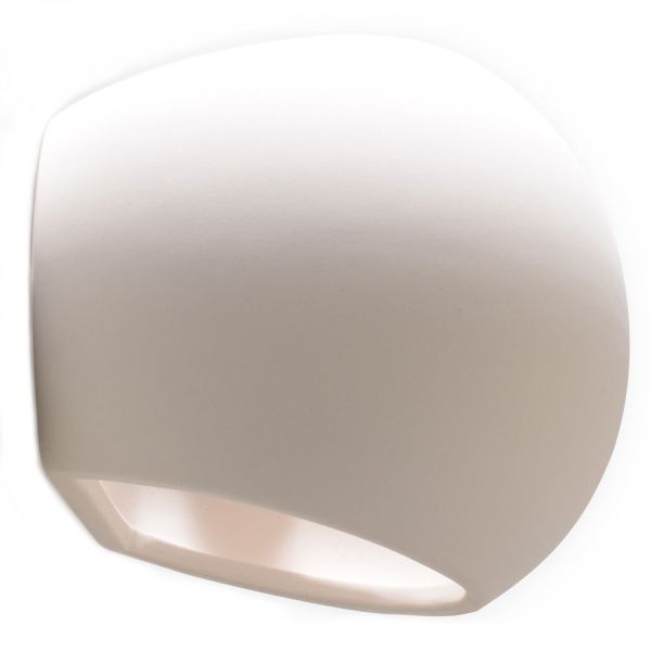 Applique Céramique Blanc E27 1 Globe