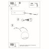 Applique Céramique Blanc E27 1 Globe