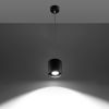 Suspension Aluminium Noir GU10 1 Orbis