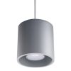 Suspension Aluminium Gris GU10 1 Orbis