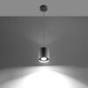 Suspension Aluminium Gris GU10 1 Orbis