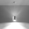 Suspension Aluminium Blanc GU10 1 Orbis