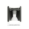 Suspension Aluminium Blanc GU10 1 Orbis