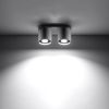 Plafonnier Aluminium Gris GU10 2 Orbis