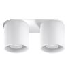 Plafonnier Aluminium Blanc GU10 2 Orbis