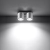 Plafonnier Aluminium Blanc GU10 2 Orbis