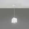 Suspension Aluminium Blanc GU10 1 Quad