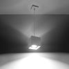 Suspension Aluminium Blanc GU10 1 Quad
