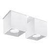 Plafonnier Aluminium Blanc GU10 2 Quad 2