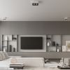 Plafonnier Acier Blanc/Noir GU10 3 Mono