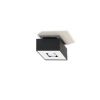 Plafonnier Acier Noir/Blanc GU10 1 Mono