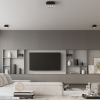 Plafonnier Acier Noir/Blanc GU10 2 Mono