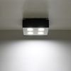 Plafonnier Acier Noir/Blanc GU10 4 Mono