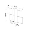 Applique Bois Wengé E27 1 Feniks