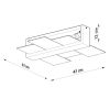 Plafonnier Bois Blanc E27 2 Feniks