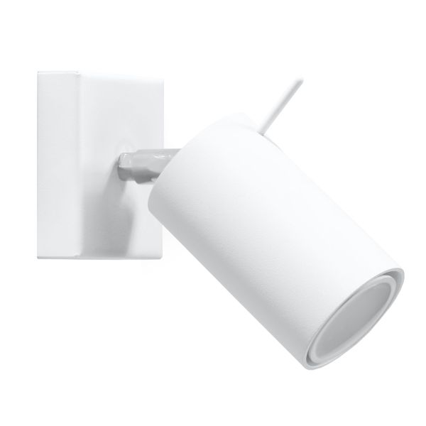 Applique Acier Blanc GU10 1 Ring