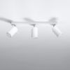 Plafonnier Acier Blanc GU10 3 Ring Line