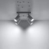 Plafonnier Acier Blanc GU10 4 Ring