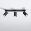 Plafonnier Acier Noir GU10 3 Ring Line