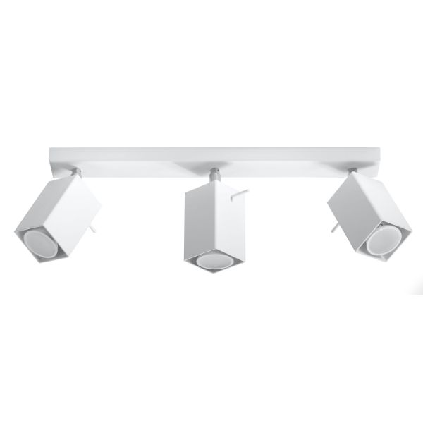 Plafonnier Acier Blanc GU10 3 Merida