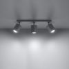 Plafonnier Acier Blanc GU10 3 Merida