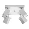Plafonnier Acier Blanc GU10 4 Merida