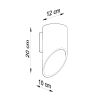 Applique Aluminium Noir G9 1 Penne 20