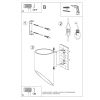 Applique Aluminium Noir G9 1 Penne 20