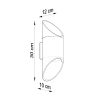 Applique Aluminium Noir G9 1 Penne 30