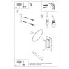 Applique Aluminium Noir G9 1 Penne 30