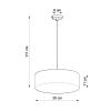 Suspension PVC Noir E27 2 Arena