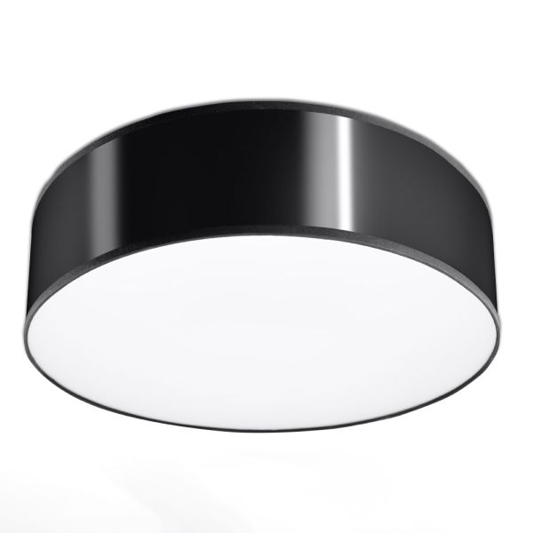 Plafonnier PVC Noir E27 2 Arena