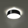 Plafonnier PVC Noir E27 2 Arena