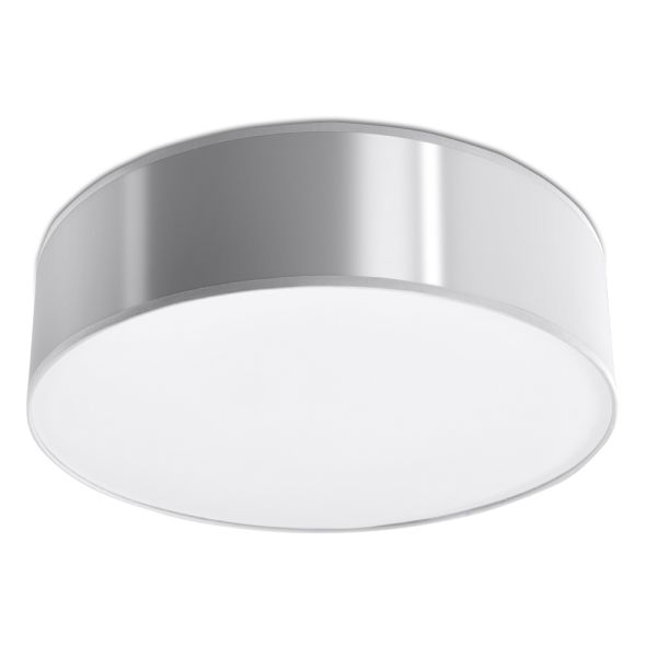 Plafonnier PVC Gris E27 2 Arena
