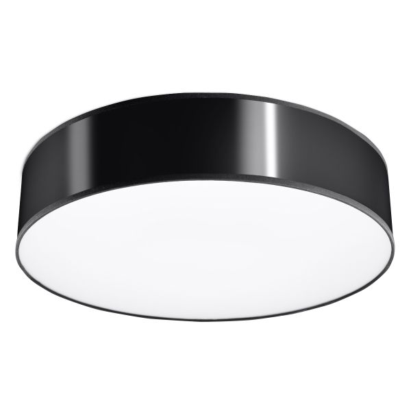 Plafonnier PVC Noir E27 3 Arena