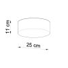 Plafonnier PVC Noir E27 1 Arena