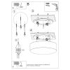 Plafonnier PVC Noir E27 1 Arena