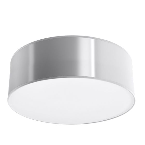 Plafonnier PVC Gris E27 1 Arena