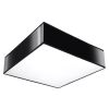 Plafonnier PVC Noir E27 2 Horus