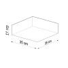 Plafonnier PVC Noir E27 2 Horus